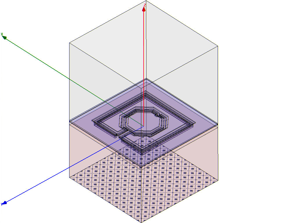 Spiral Inductor 3D EM Model